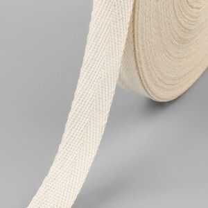 Лента киперная, 20 мм, цвет бежевый 1 метр