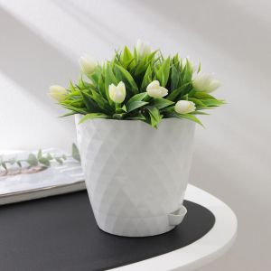 Горшок для цветов Румба, 1,5 л, белый