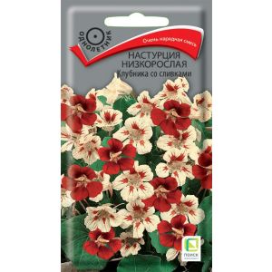 Настурция низкорослая Клубника со сливками 1гр (Поиск)