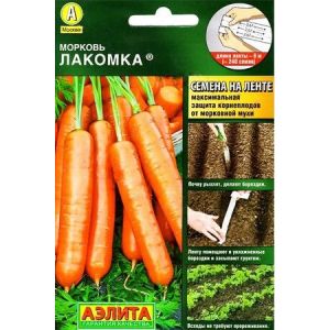 Морковь Лакомка 8м на ленте (Аэлита)