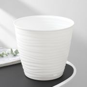 Горшок для цветов с поддоном Saffron, 5,4 л, цвет белый