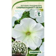 Петуния Суперкаскадная F1 Белая грандифлора 10др PanAmerican/ Садовита
