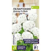 Пеларгония Дансер F2 Вайт Зональная 4 шт (Сем Алт)